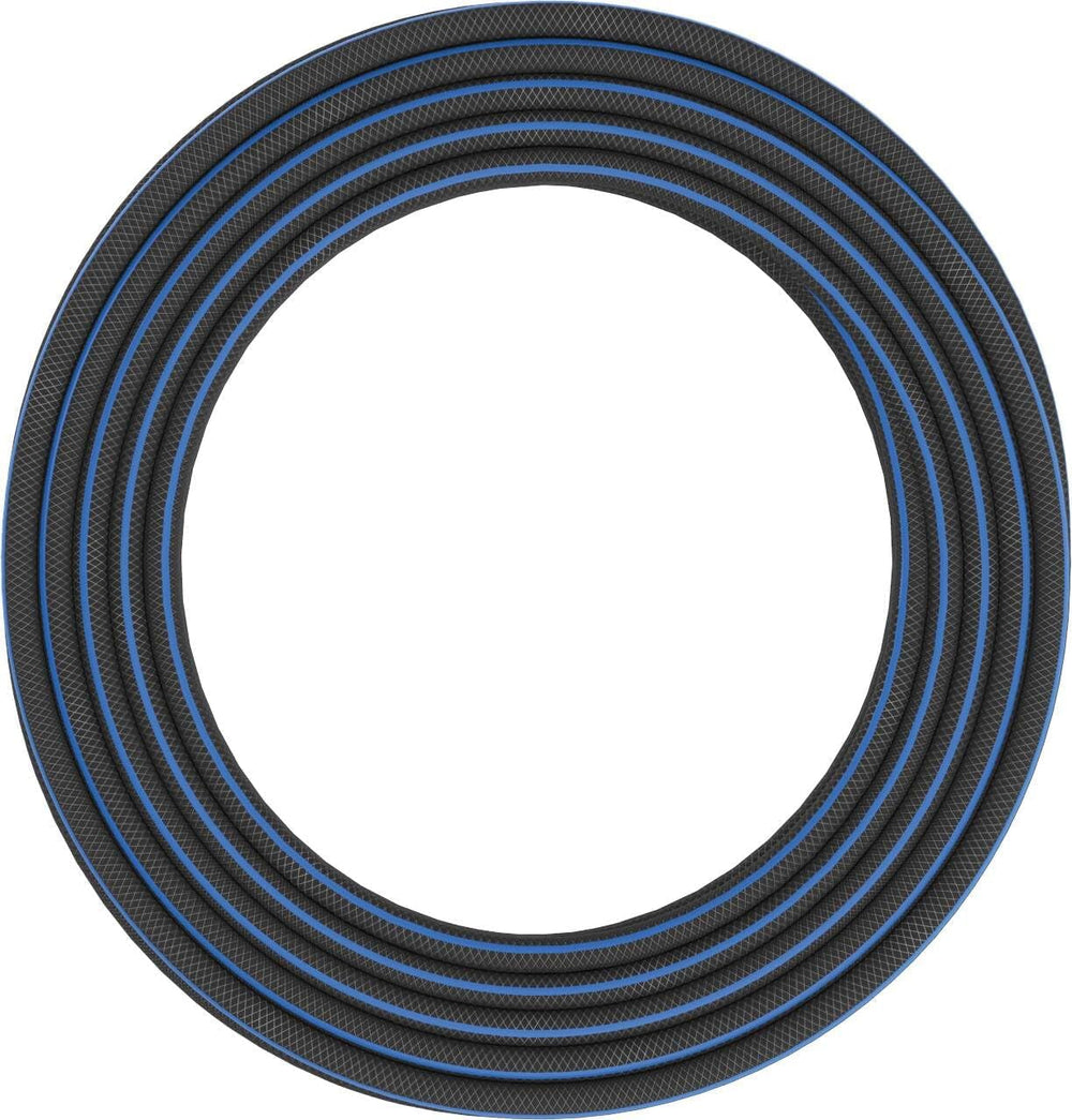 Furtun de grădină Fiskars ML, seria X, furtun de apă pentru udare manuală, 13 mm (1/2"), lungime: 25 m, racord universal, protecție UV, protecție la îngheț, rezistent la răsucire, albastru, 1076045