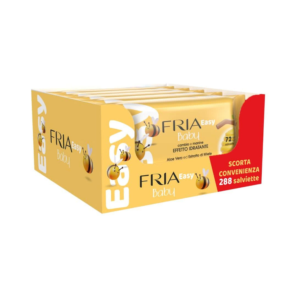 Easy Baby Windelwechseltücher, Mit Aloe Vera Und Honigextrakt Mit Hautbefeuchtender Wirkung, Dermatologisch Getestet, Packung Mit 288 Tüchern Naty Shop 72 Stück (4Er Pack) Aloe Vera