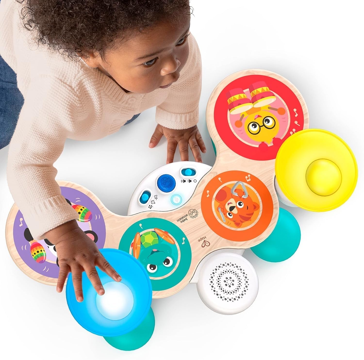 Baby Einstein, Together in Tune, Connected Magic Touch, tobe din lemn, instrumente muzicale, 4 moduri de joc și 10 melodii, control volum, jucărie din lemn pentru copii, de la 12 luni Jucarii Bebe Naty Shop