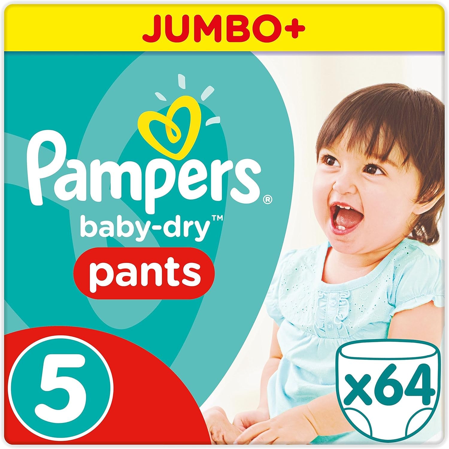 Pannolini Pampers 81657566 Pantaloni Baby-Dry, bianchi