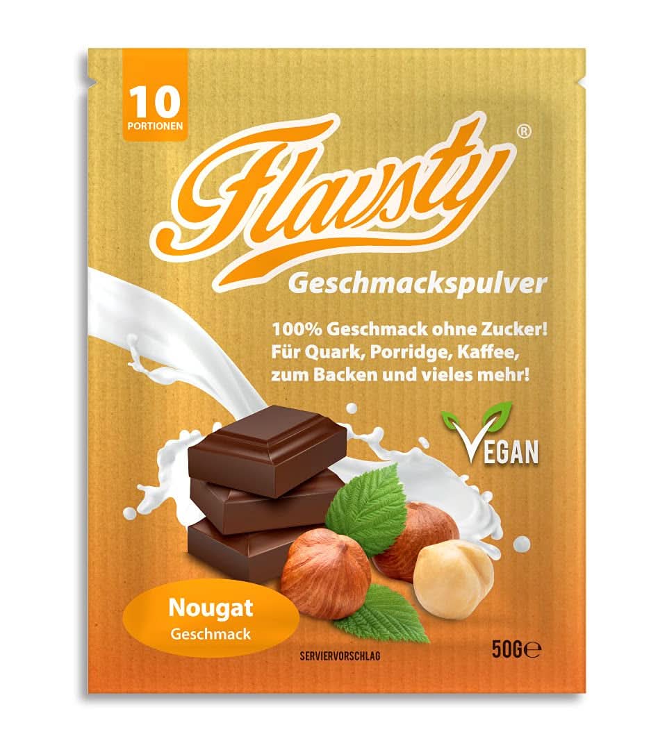 Flavsty® Flavour Powder Marzipan, pungă de 50 grame (10 porții) Arome Naty Shop Nougat