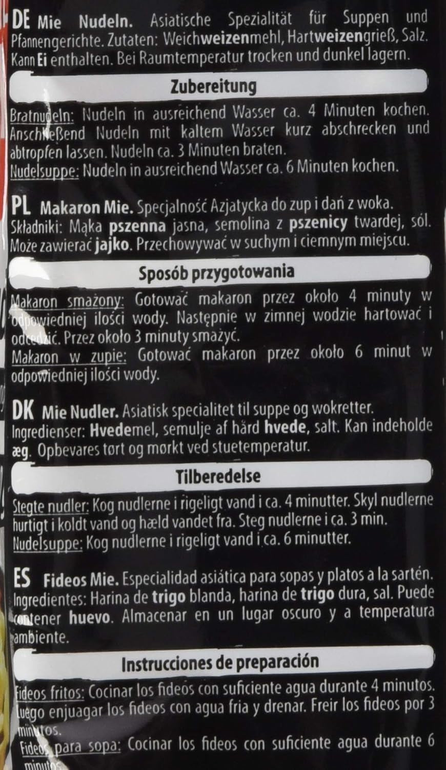 BONASIA Mie Noodle, ohne Ei, 250 g