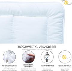 Aqua-Textil Soft Touch Set per bambini Piumino 100 X 135 Cm 250G e 350G con cuscino 40 X 60 Cm 150G Piumino 4 stagioni Termoautonomo Oeko-Tex Piumini e Trapunte Naty Shop