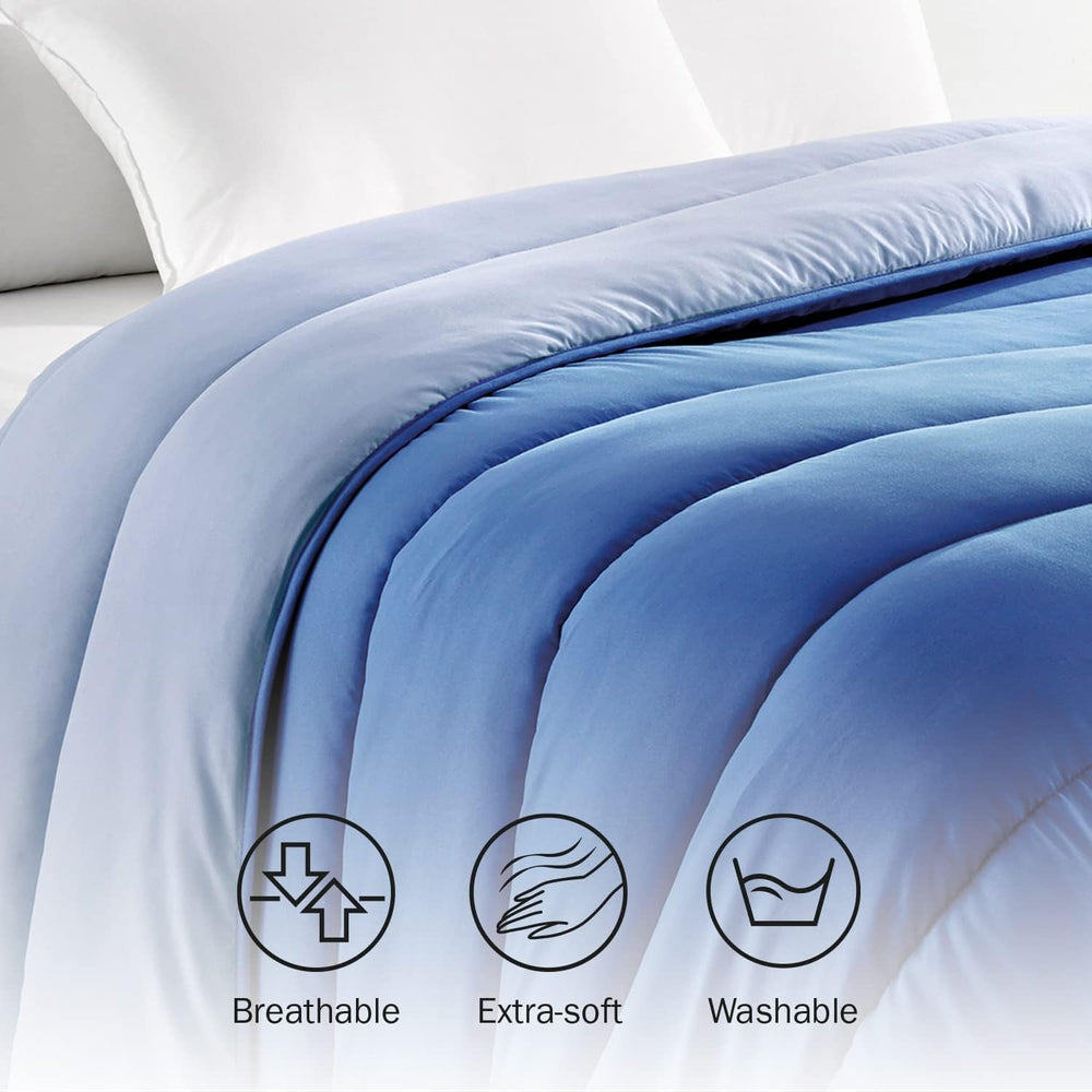 Pikolin Home - Piumino reversibile 300 G - Imbottitura nordica bicolore - Per letto 100/105 - Imbottitura in piuma, Caldo, Traspirante, Grigio chiaro/grigio naturale, 180 X 220 Cm Piumini e trapunte Naty Shop