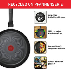 Tefal Recycled on, padella in alluminio riciclato al 100%, rivestimento antiaderente, induzione Pentole e Padelle Naty Shop