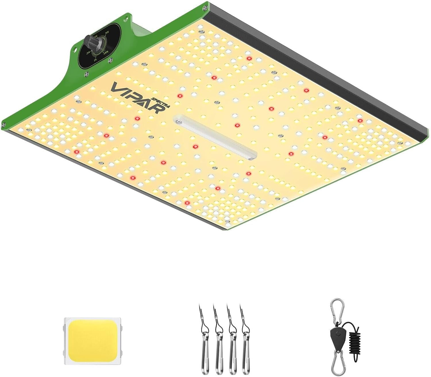 VIPARSPECTRA P1000 LED Coltiva la luce Spettro completo 2024 LED Coltiva la luce 0%-100% Dimmerabile per Serre Piante da interno Piantine Ortaggi Fiori Coltiva le tende 60x60 cm e 80x80 cm