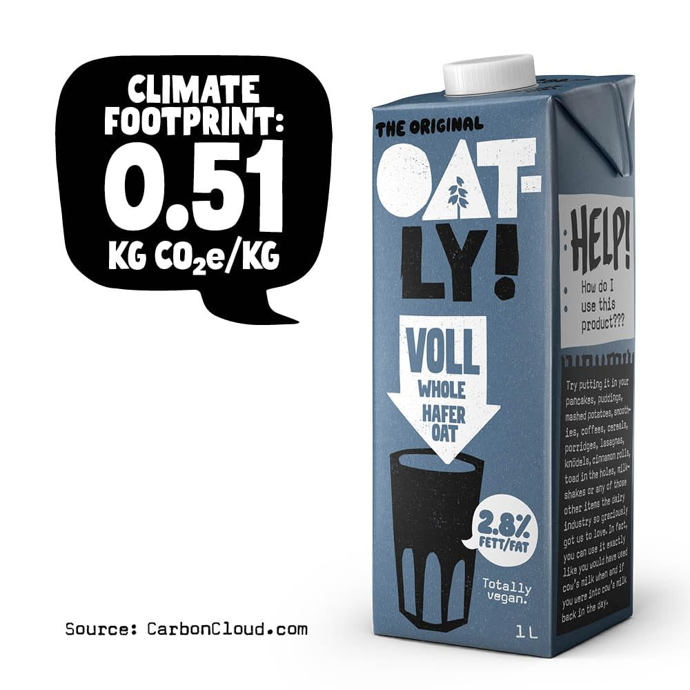 Oatly Haferdrink 2,8% Fett - Confezione da 6 (6 x 1 litro)