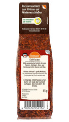 Ostmann Gewürze - Chiliflocken | Scharfes Topping per tutti i tipi di piatti | Zum Nachfüllen der Streudose | 45 g in busta
