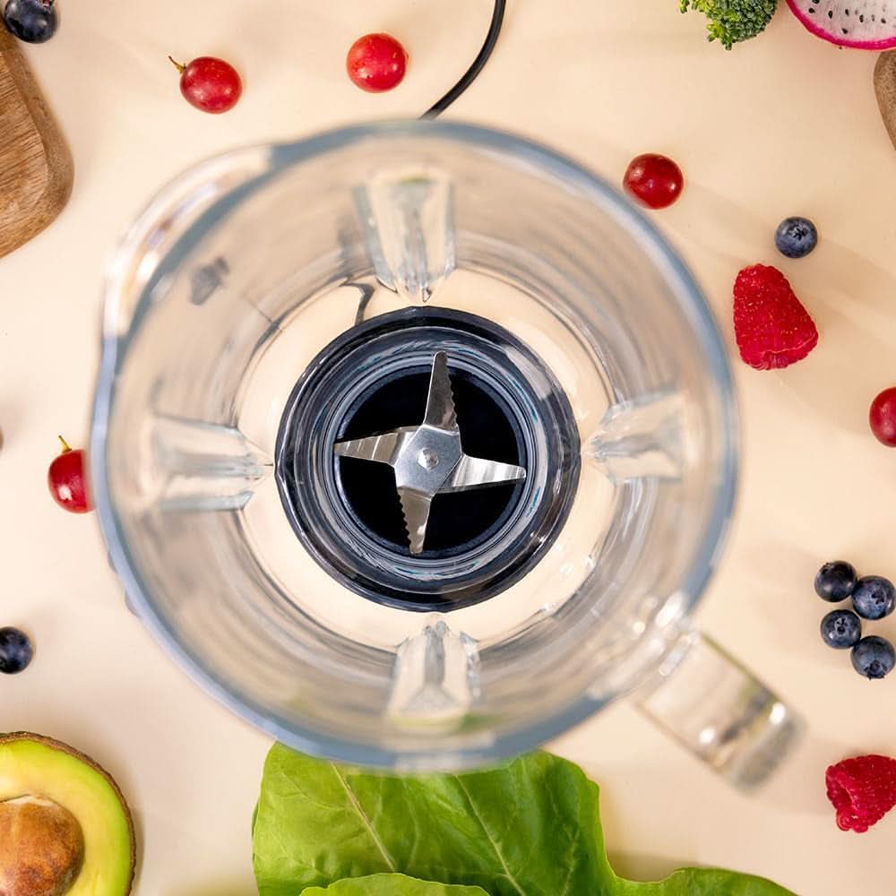 Robot da cucina Cecotec Retro Power Nero Titanio Retrogreen. 1200W Maximale Leistung, 2 Geschwindigkeiten, 4-Klingen-Messer Mit Schwarzer Titanbeschichtung und 1.5L Krug, Vintage-Design in Grün Kitchen Naty Shop