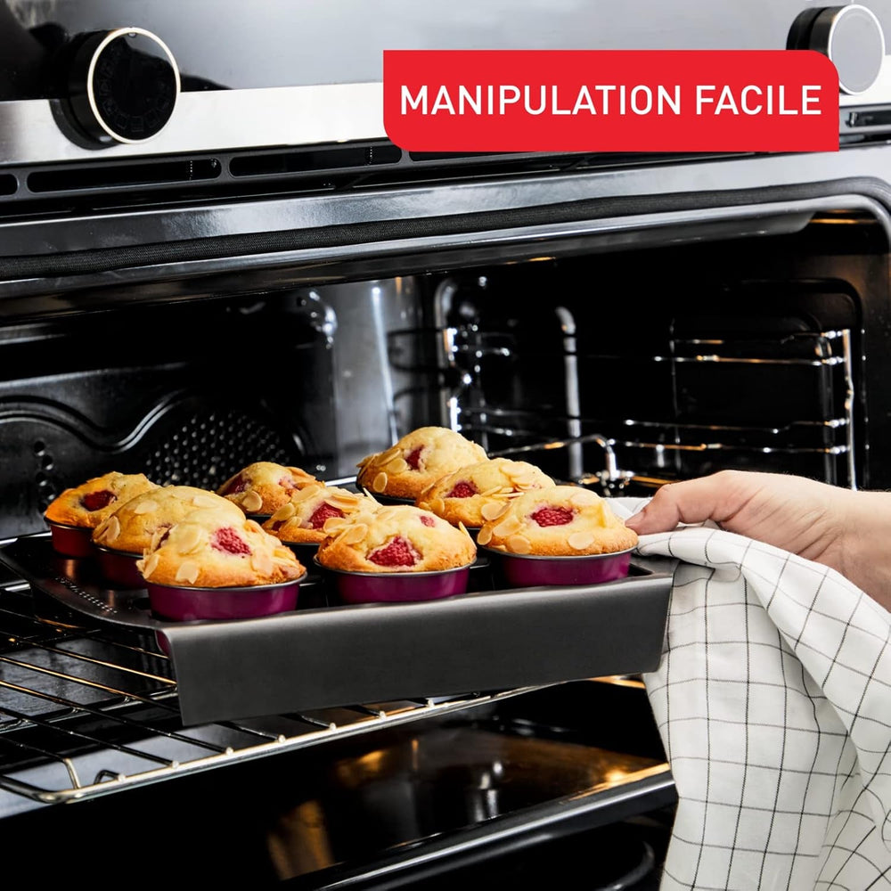 Tefal Creabake J3089304 3 Stück Brioche-Backform Antihaft-Beschichtung, Leicht Entnehmbar, Stapelbar, Einfache Austellung, Backform Stampi e teglie Naty Shop