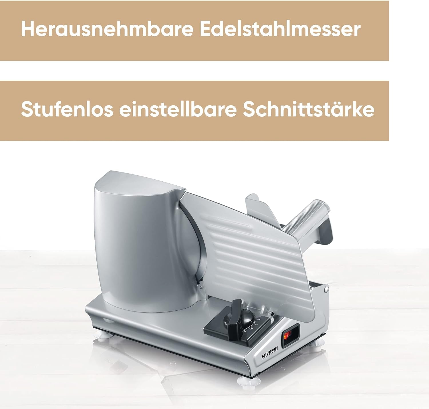 SEVERIN Affettatrice multifunzionale per pane, salsicce o formaggio grattugiato e affettatrici Naty Shop