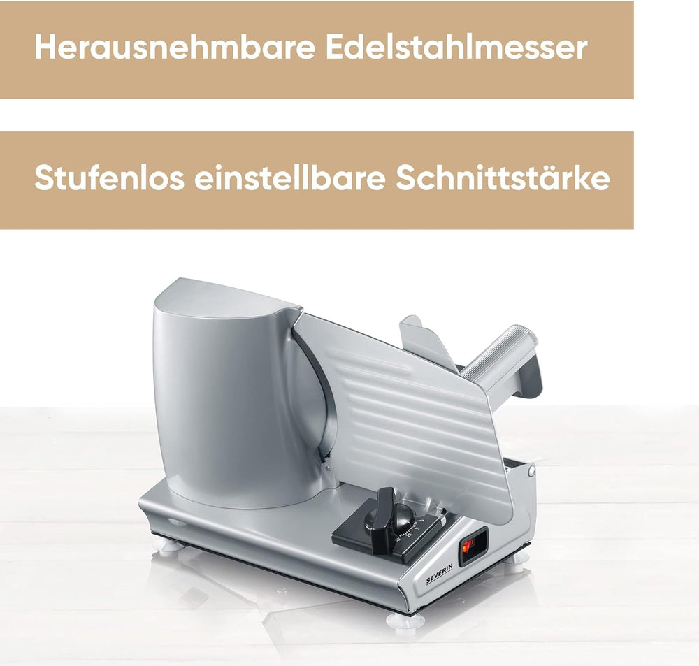 SEVERIN Affettatrice multifunzionale per pane, salsicce o formaggio grattugiato e affettatrici Naty Shop