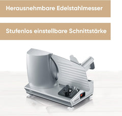 SEVERIN Affettatrice multifunzionale per pane, salsicce o formaggio grattugiato e affettatrici Naty Shop