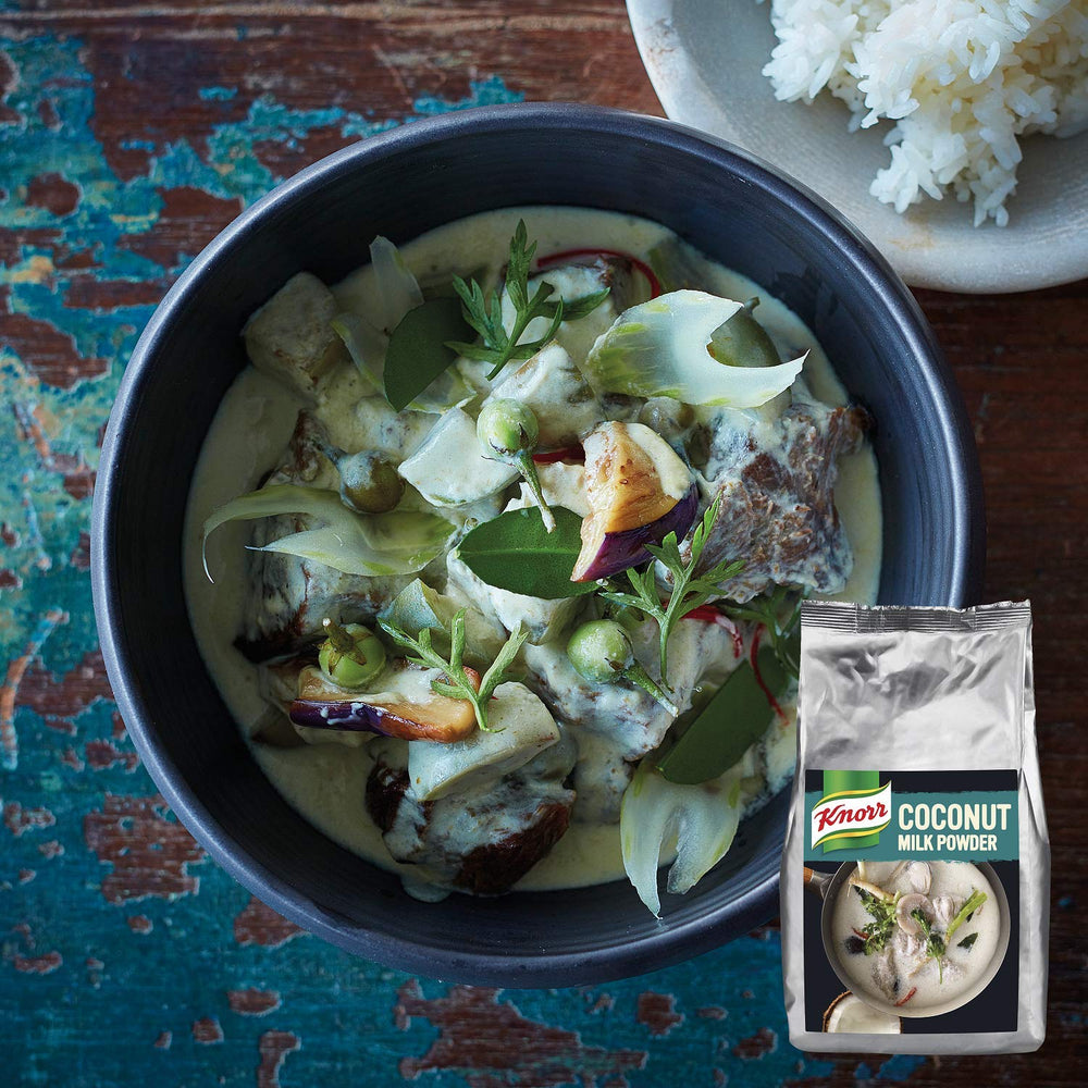 Knorr Kokosmilch Pulver (latte in polvere aus 20 frischen Kokosnüssen, ergibt 6.6 Liter Kokosmilch) 1er Pack (1 x 1 kg)