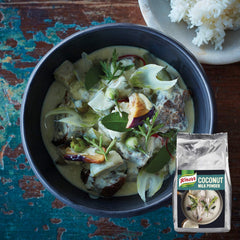 Knorr Kokosmilch Pulver (latte in polvere aus 20 frischen Kokosnüssen, ergibt 6.6 Liter Kokosmilch) 1er Pack (1 x 1 kg)