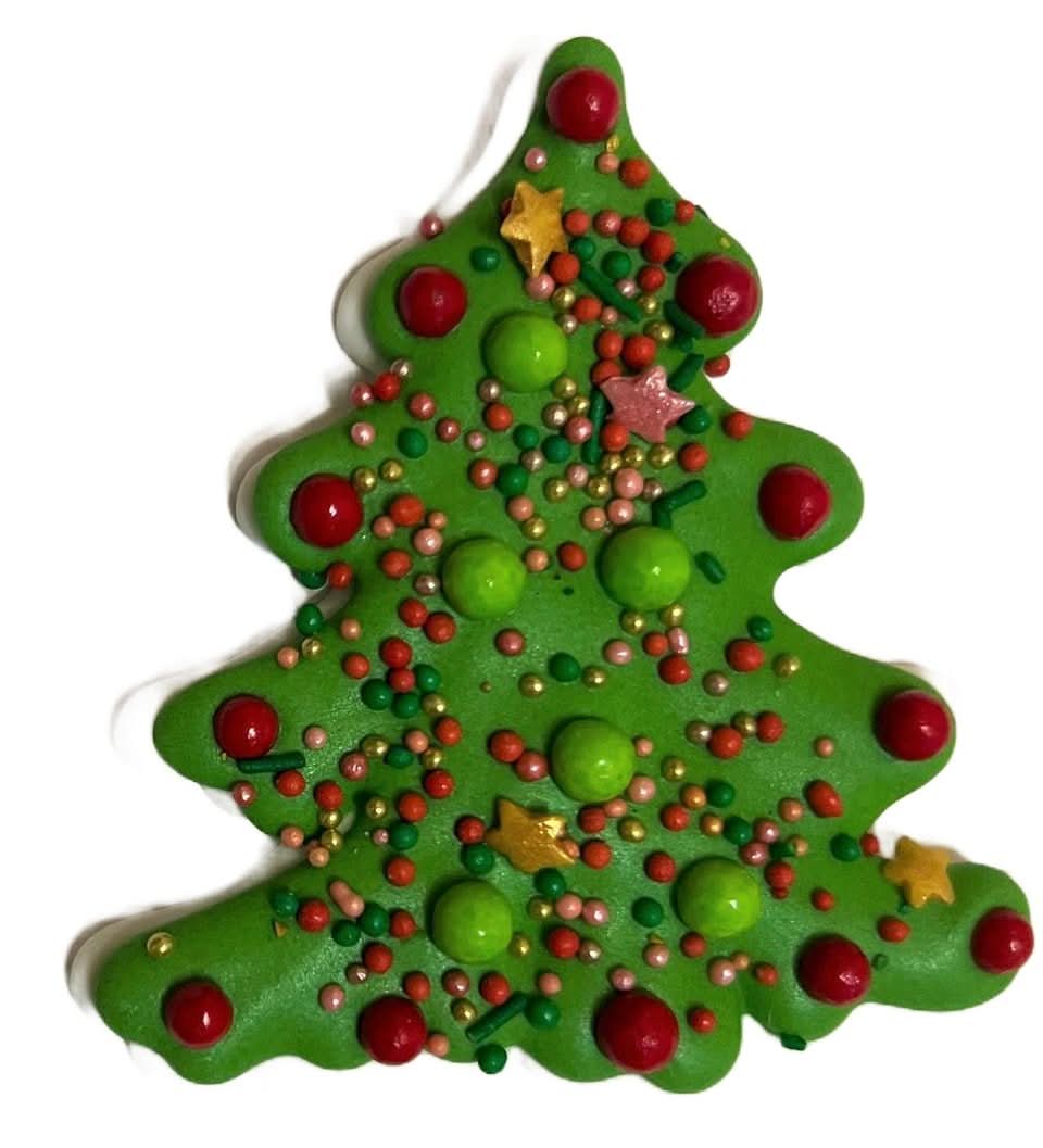 Decoratiune comestibila din zahar, Brad de Craciun Nati Shop