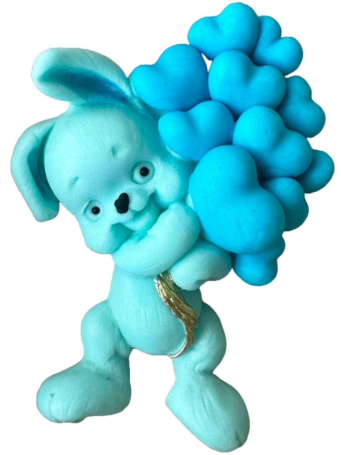 Decoratiune comestibila din zahar, Iepuras Decoratiuni din Pasta de Zahar Nati Shop