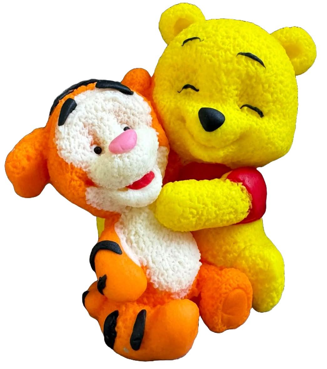 Decoratiune comestibila din zahar, Winnie-the-Pooh si Tigger Decoratiuni din Pasta de Zahar Nati Shop