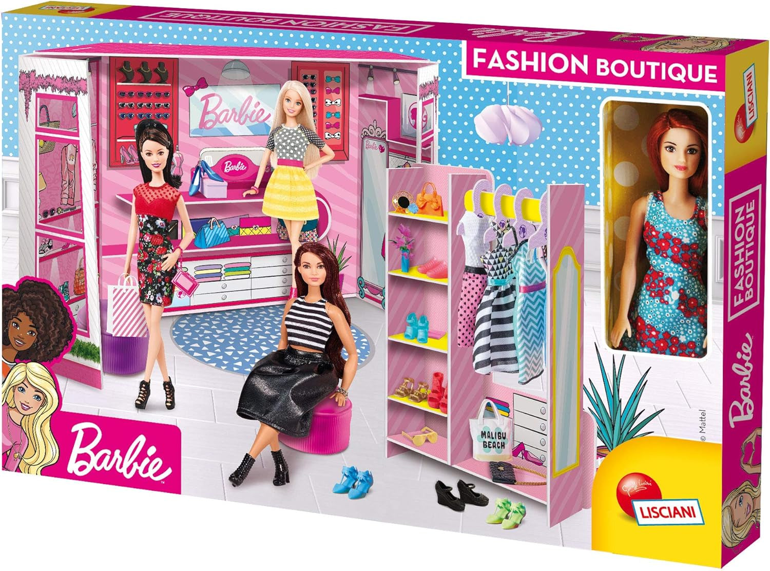 Lisciani 76918 Barbie Fashion Boutique Case delle bambole Naty Shop