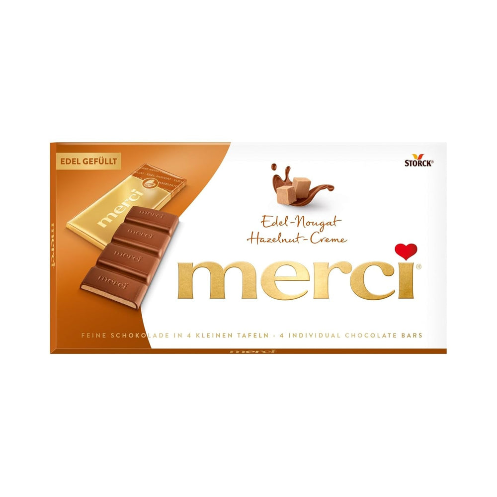 Merci tavoletta di cioccolato alla crema finissima, 100 grammi Naty Shop Cioccolatini 112 grammi Torrone finissimo