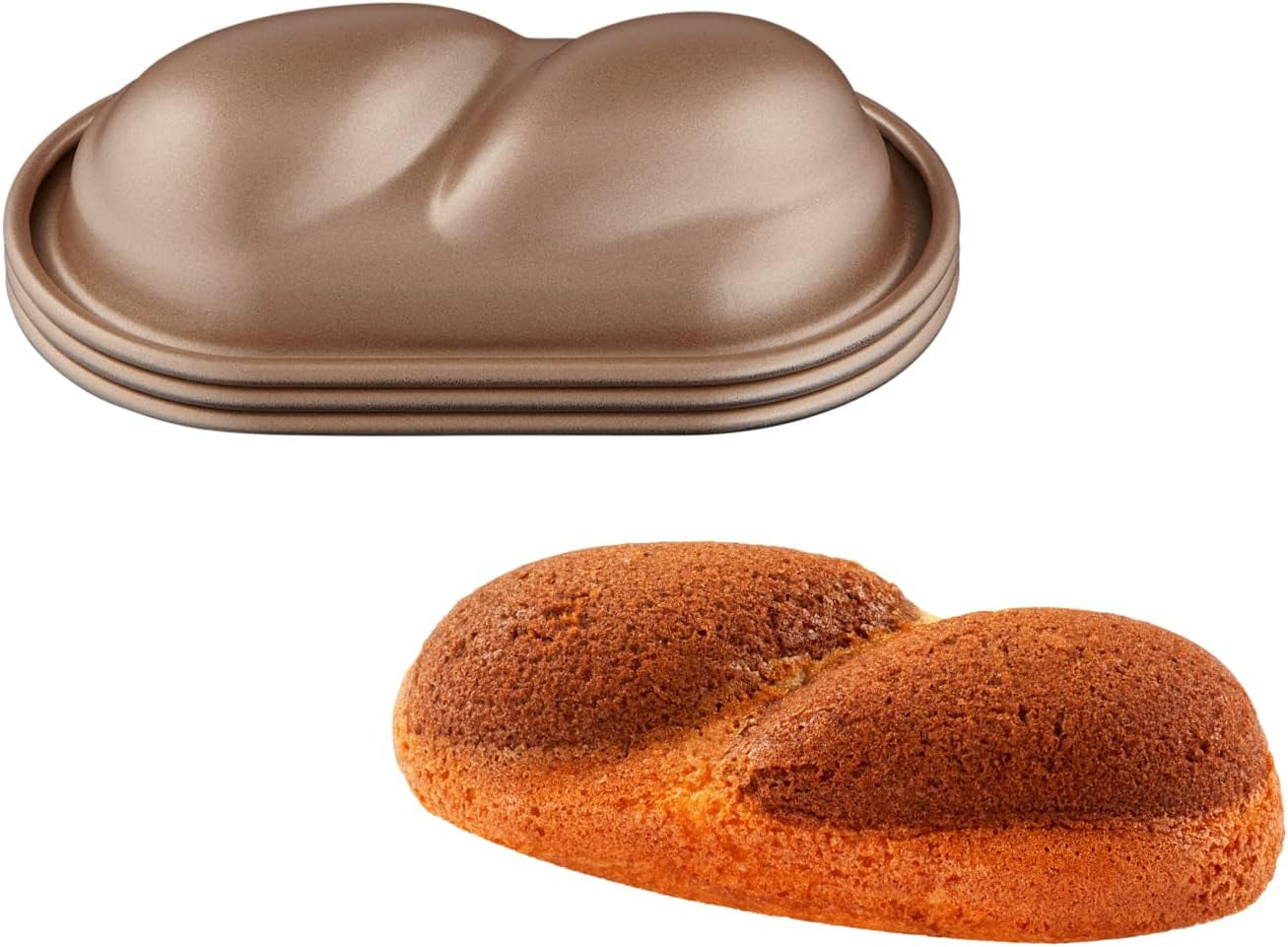 Tefal Creabake Muffins Creabake Backformen, 7,5 Cm, Antihaftbeschichtung, Stapelbares System, Kreative Rezepte Für Süßigkeiten Und Salate, Einfaches Backen, Eisenfarben Matrite si tavi pentru copt Naty Shop 3 X Kleine Zopfformen