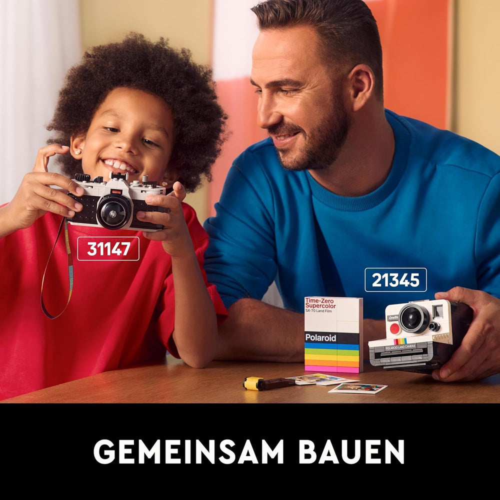 LEGO Creator 3In1 Fotocamera retrò, videocamera, set TV, decorazioni per la scrivania dei bambini o accessori per la camera da letto, regali fotografici per ragazze e ragazzi di 8 anni 31147 Set da costruzione Besuche den LEGO-Store