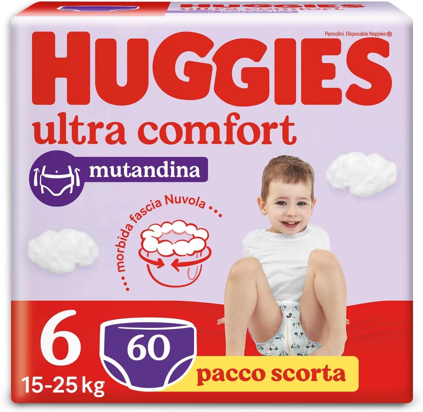 Huggies Pantaloni Pannolini Ultra Comfort Naty Shop Taglia 6 (Confezione da 60)