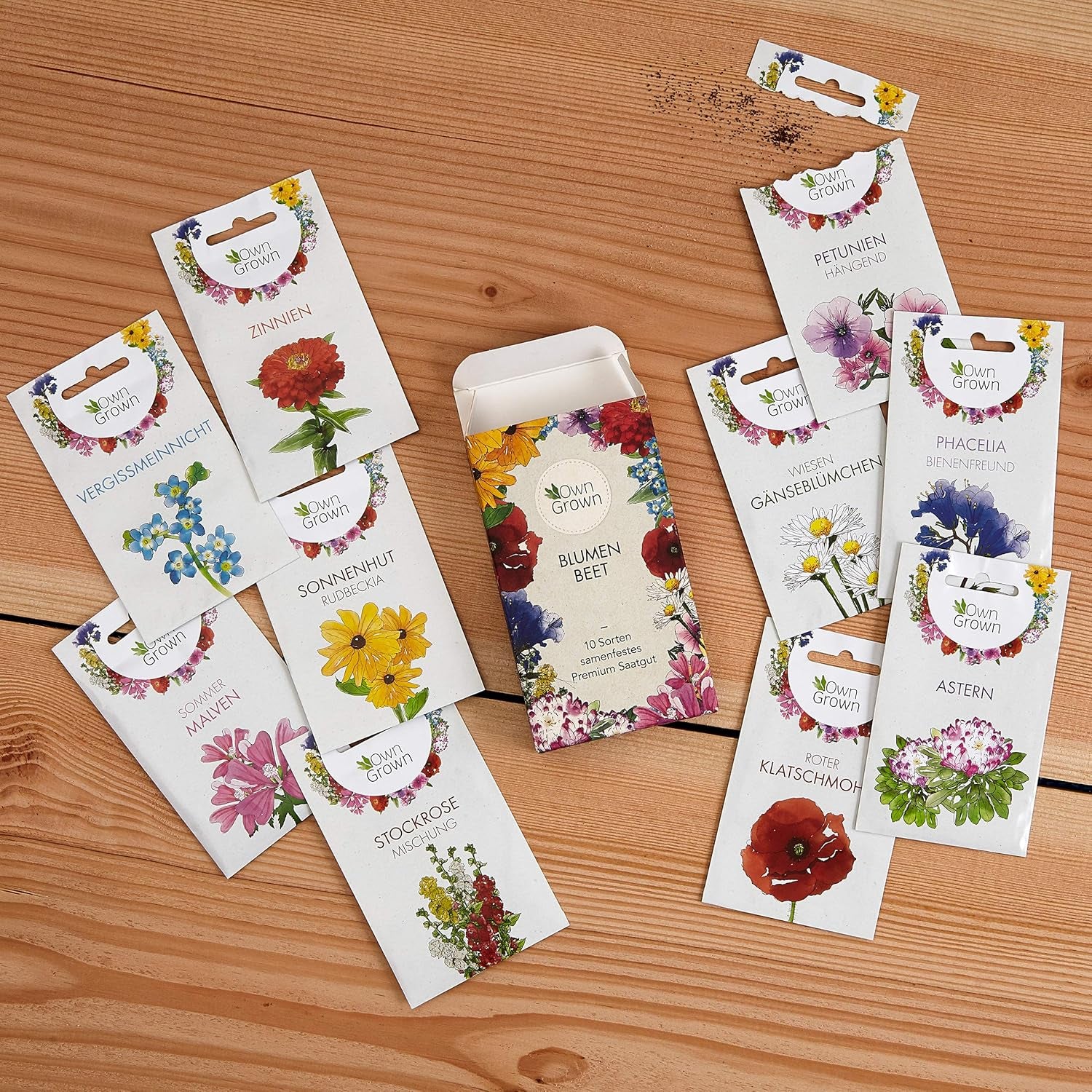 Semi di petunia: semi di petunia premium per circa 400 piante di petunia – Bellissimi semi di petunia per piante da balcone e da giardino – Semi di fiori – Semi di petunia rampicante – Fiori da balcone coltivati ​​in proprio