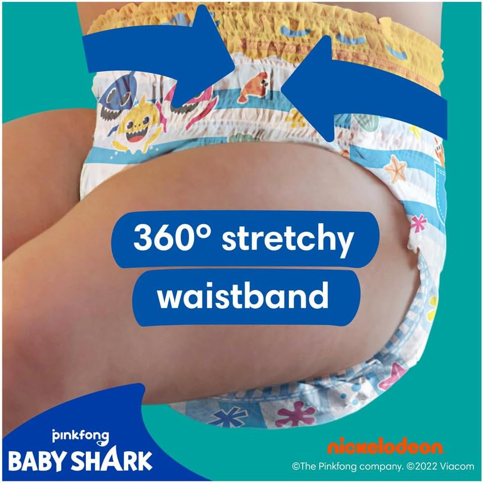 Pampers (vecchia versione), pantaloncini da bagno usa e getta Splashers - Taglia 5/6 (14 kg+) - Scatola da 8 confezioni da 10