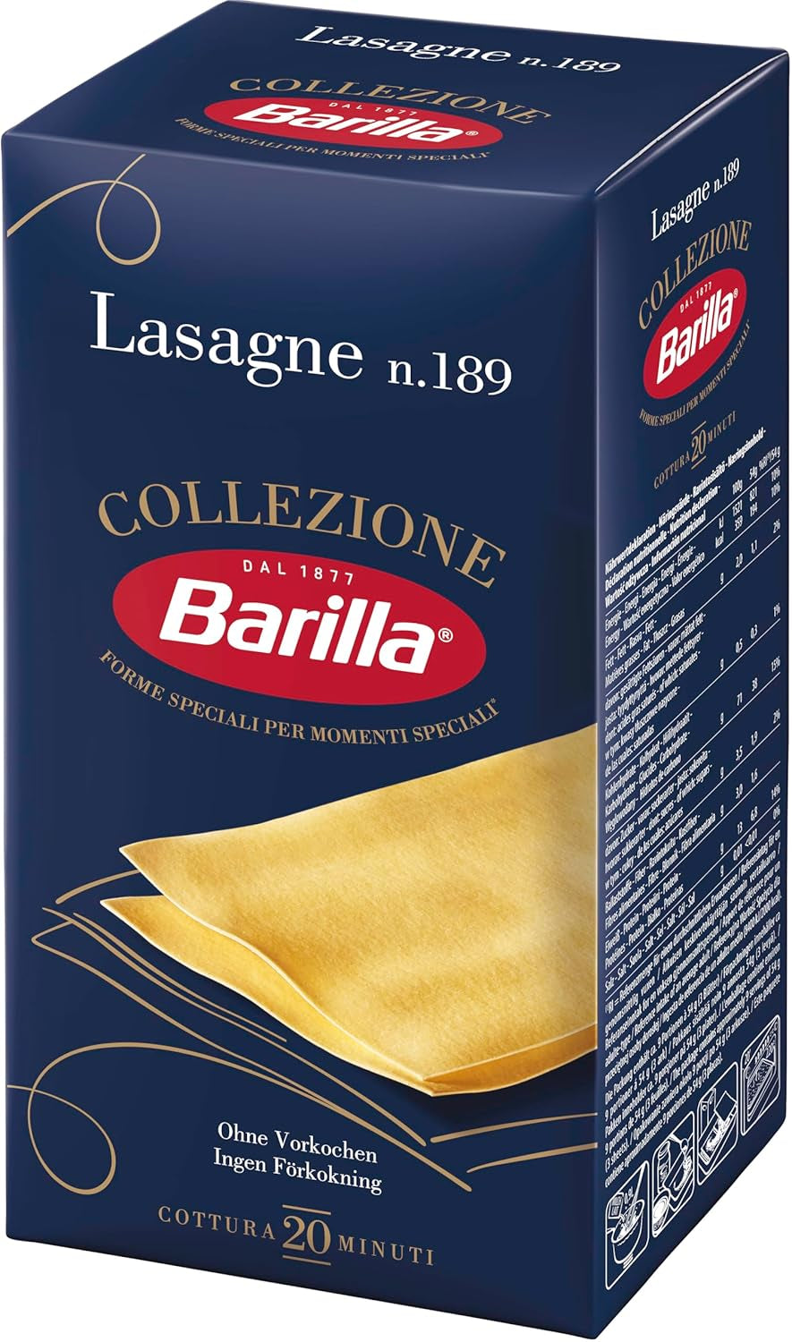 Barilla Collezione Lasagne Pasta di semola di grano duro, sempre al dente, 500g