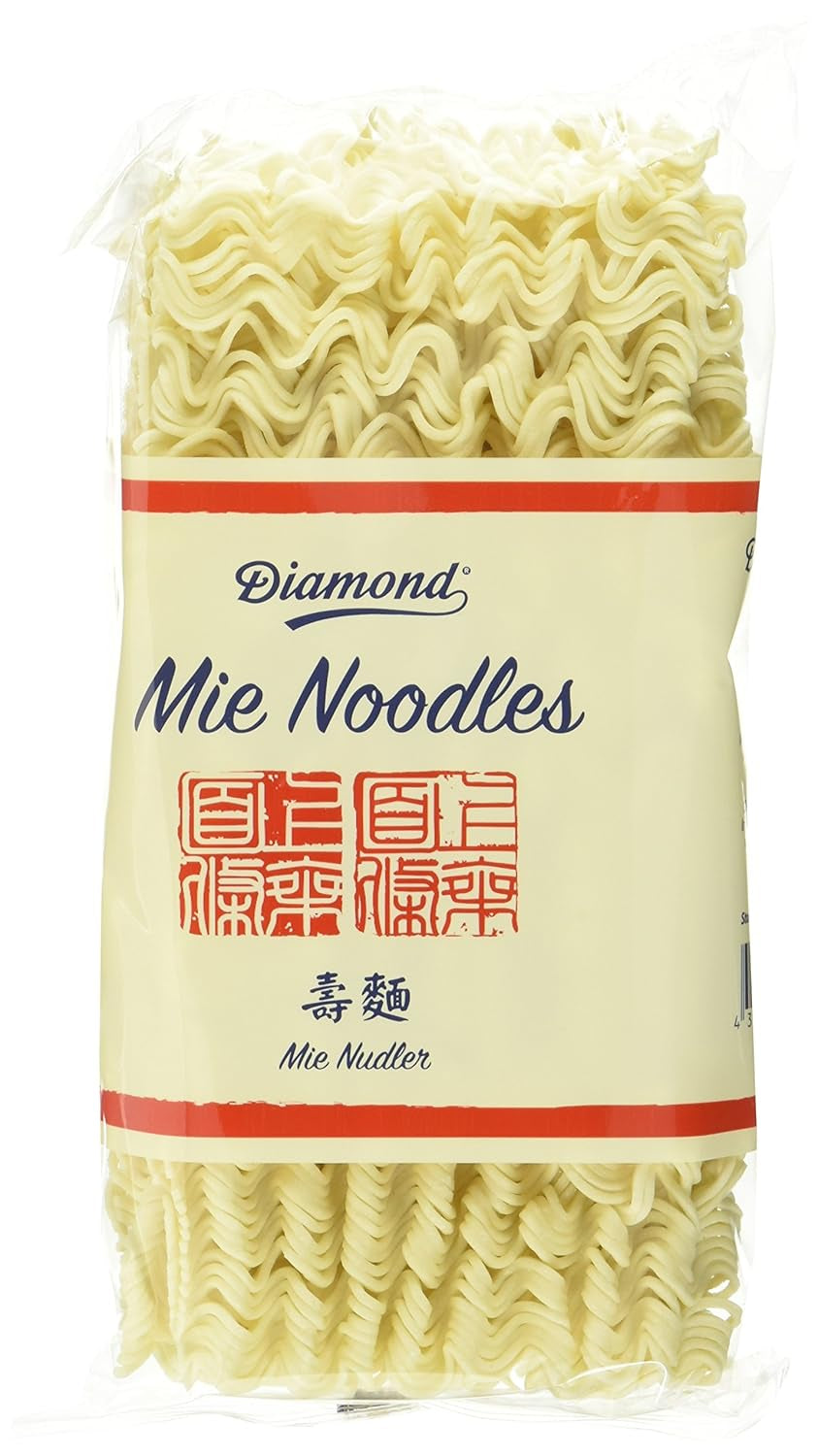 DIAMOND Mie Noodles, tagliatelle di grano senza uova, facili e veloci da preparare, vegetariane - 8 x 250 g