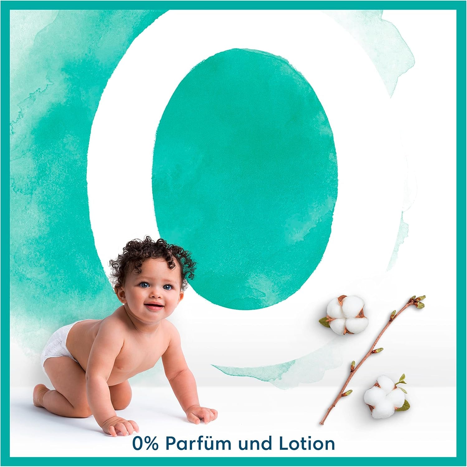 Pannolini Pampers per bambini, taglia 2 (4-8 kg), Harmony, scatola Half Moon, protezione delicata per la pelle e ingredienti a base di erbe, 240 pezzi