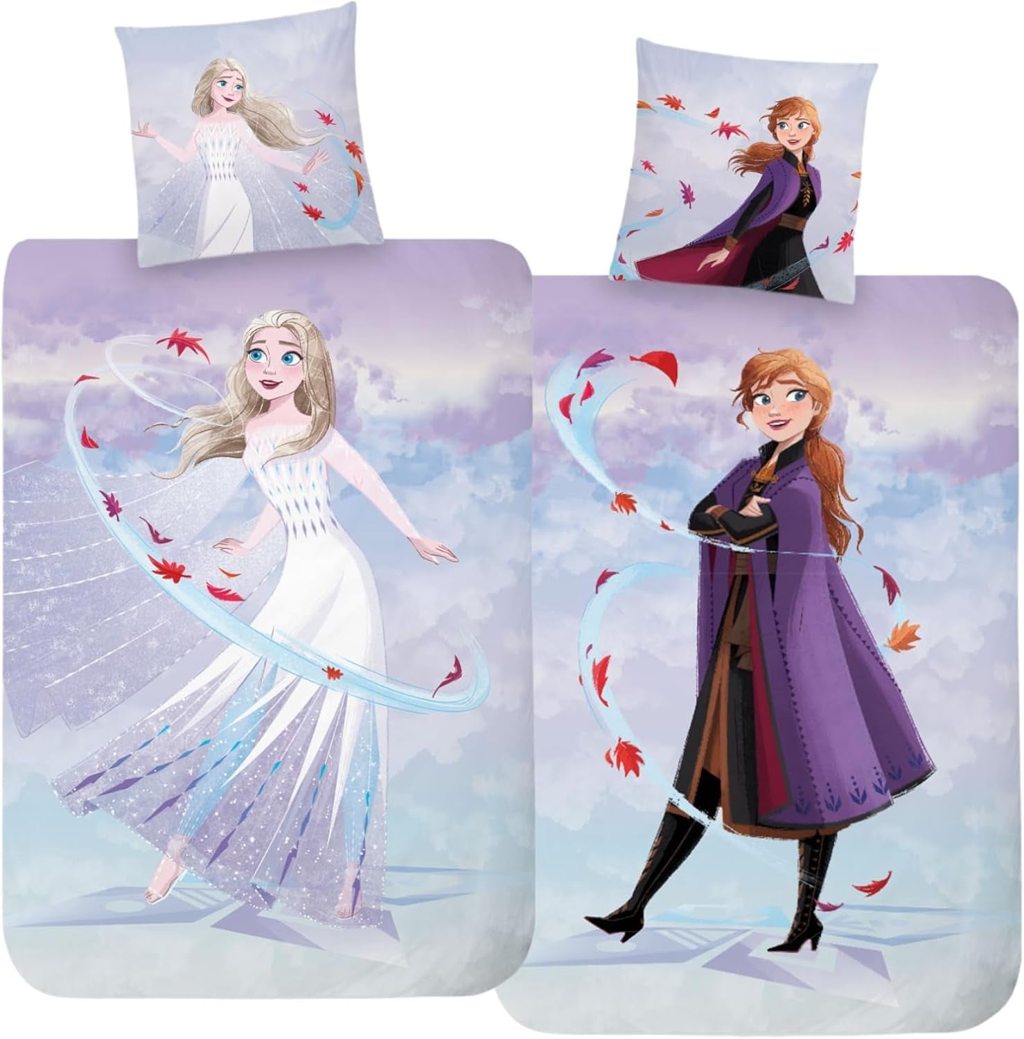 Biancheria da letto per bambini e bambine Cartoon Biancheria da letto in cotone 100% - Kids Naty Shop Frozen