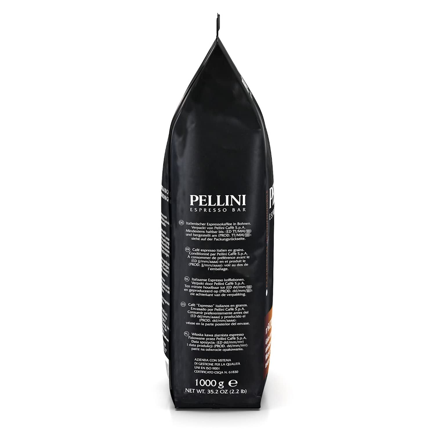 Pellini N.9 Cremoso, boabe de cafea pentru espresso 1Kg, amestec de Arabica și Robusta Cafea Naty Shop