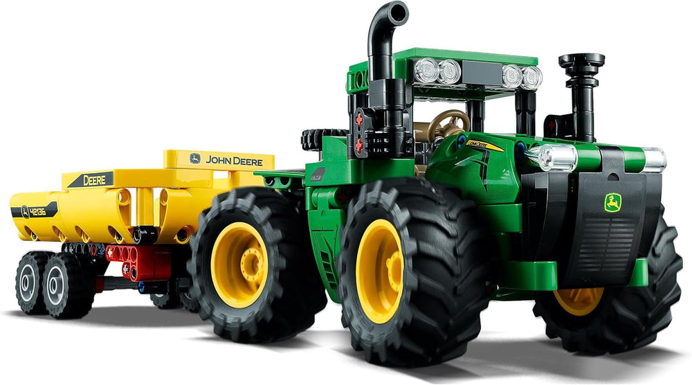 LEGO Technic John Deere 9620R Trattore 4WD con rimorchio ribaltabile Classico giocattolo agricolo per bambini Ragazzi e ragazze Kit modello da collezione di 8 anni 42136 Set di costruzione Acquista il negozio LEGO
