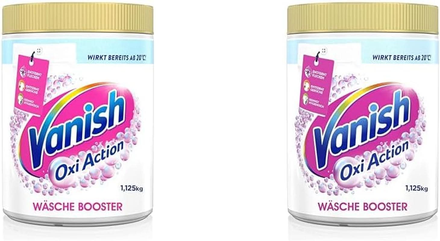 Vanish Oxi Action Powerwhite Powder - 1 X 1.125 Kg - polvere smacchiatore migliorativo per bucato senza cloro - per bucato bianco Detersivi Bucato Naty Shop