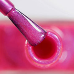 Smalto per unghie HYBRID alessandro Pink Melon - vibrante tonalità di rosa con fini particelle glitter - Unghie perfette in soli 3 passaggi, senza LED - dura fino a 10 giorni! 8 ml