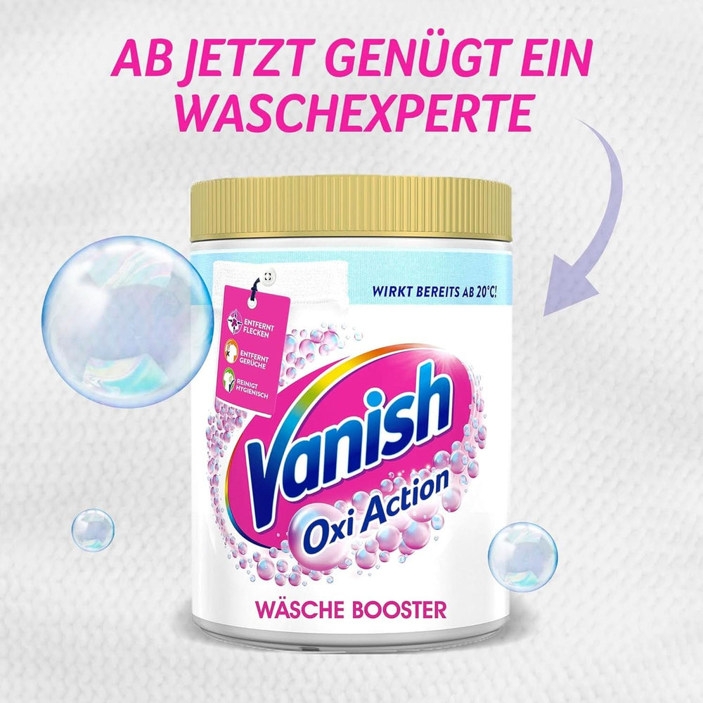 Vanish Oxi Action Powerwhite Powder - 1 X 1.125 Kg - polvere smacchiatore migliorativo per bucato senza cloro - per bucato bianco Detersivi Bucato Naty Shop