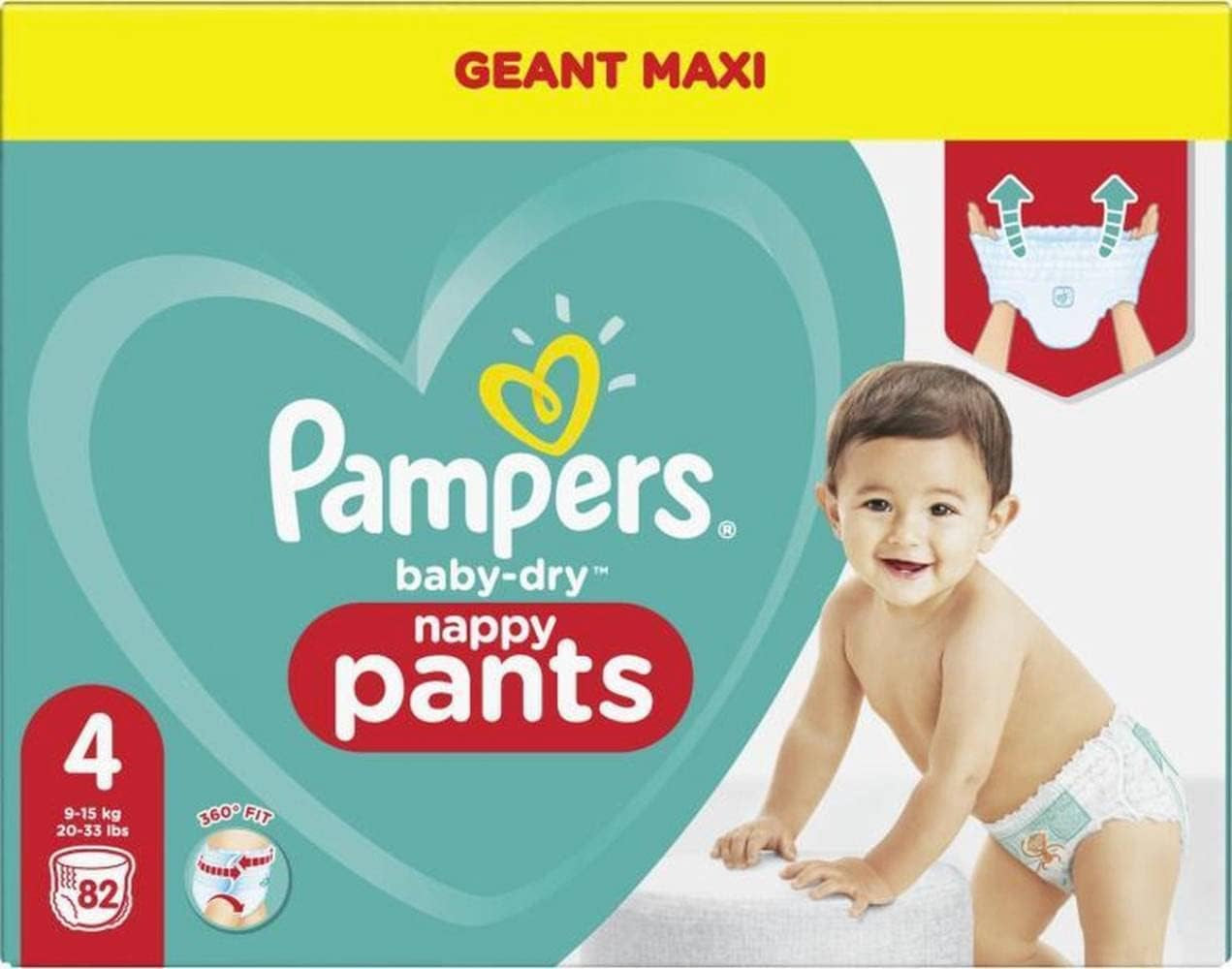 Pampers (vecchia versione), mutandine, taglia 4, 9 kg-15 kg, confezione da tre (1 x 88 pannolini)