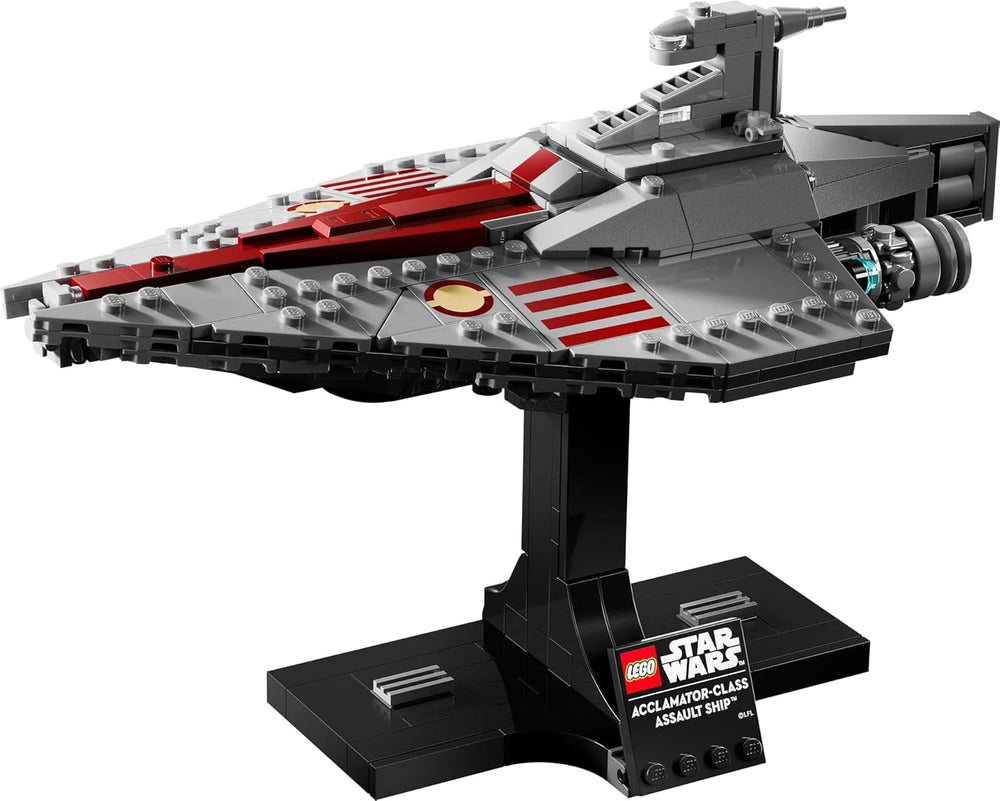 LEGO Star Wars 75404 Nave d'assalto di classe Acclamator dell'Attacco dei Cloni - Astronave da collezionare, costruire ed esporre - Set di costruzione Fantasy - Regalo per adulti e fan adolescenti Set di costruzione Besuche den LEGO-Store