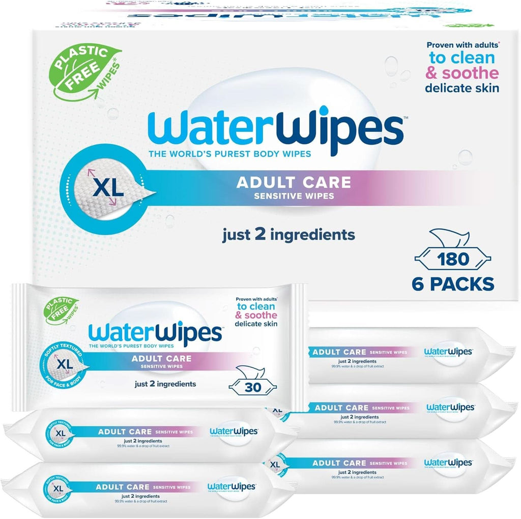 Waterwipes Șervețele pentru bebeluși hidratante și de curățare, cu 99% apă și extract de Aloe Vera, șervețele umede pentru față și corp Naty Shop