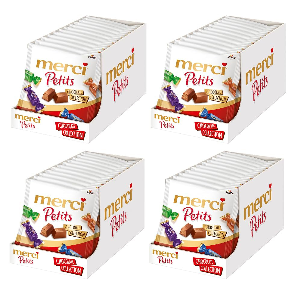 Merci Together - 1 x 175g - Cioccolatini ripieni in cinque varietà con finissimo cioccolato al latte - Praline di cioccolato da condividere e regalare