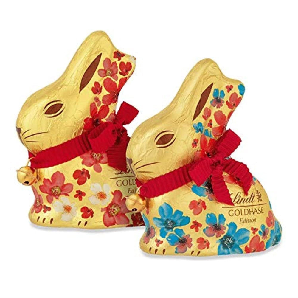 Lindt Chocolate Gold Bunny Edizione Portafortuna | 100 g| Cioccolato al latte dorato con motivo portafortuna pasquale | Cioccolato pasquale | Regalo di cioccolato | Coniglietto di cioccolato | Coniglietto di Pasqua