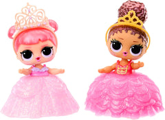 LOL Surprise! Princess Tots - Include 1 păpușă, ambalaj blindat, 2 vopsele pentru a crea o rochie de prințesă, 8 păpuși de colecționat