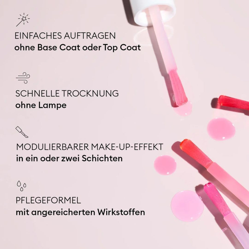 MANUCUIST Nail Care Repair Active Glow Raspberry (Rosa) a base biologica: Mandorla Dolce, Lampone, Smalto Nutriente e Lucido, Effetto Rosa Trasparente - Smalto Nude
