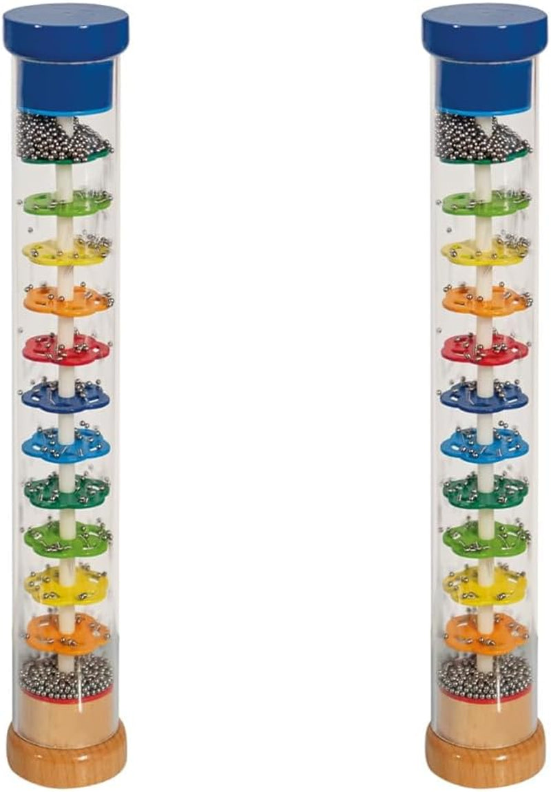Eichhorn 100003446 - Rainmaker din lemn masiv, tub din plastic cu bile metalice, 32x5cm Jucarii Bebe Naty Shop 32X5Cm (pachet de 2) Singur