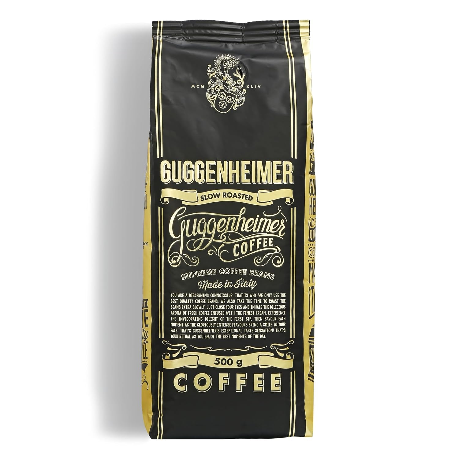 | Pachet mostră boabe de cafea 1 kg | Supreme 500g și Gourmet Arabica 500g | Aciditate scăzută | Cremă fină | Cel mai bun espresso pentru aparate complet automate | Set de degustare cafea