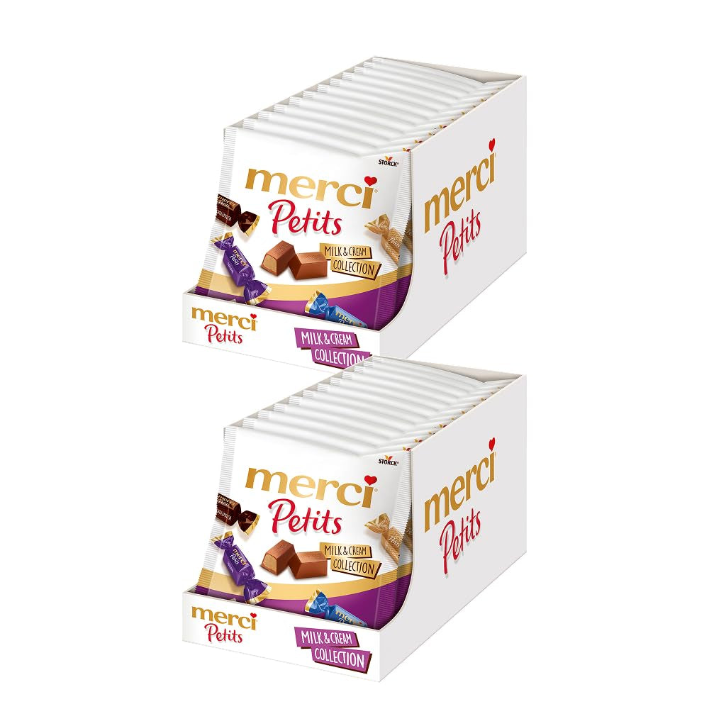Merci Together - 1 x 175g - Cioccolatini ripieni in cinque varietà con finissimo cioccolato al latte - Praline di cioccolato da condividere e regalare
