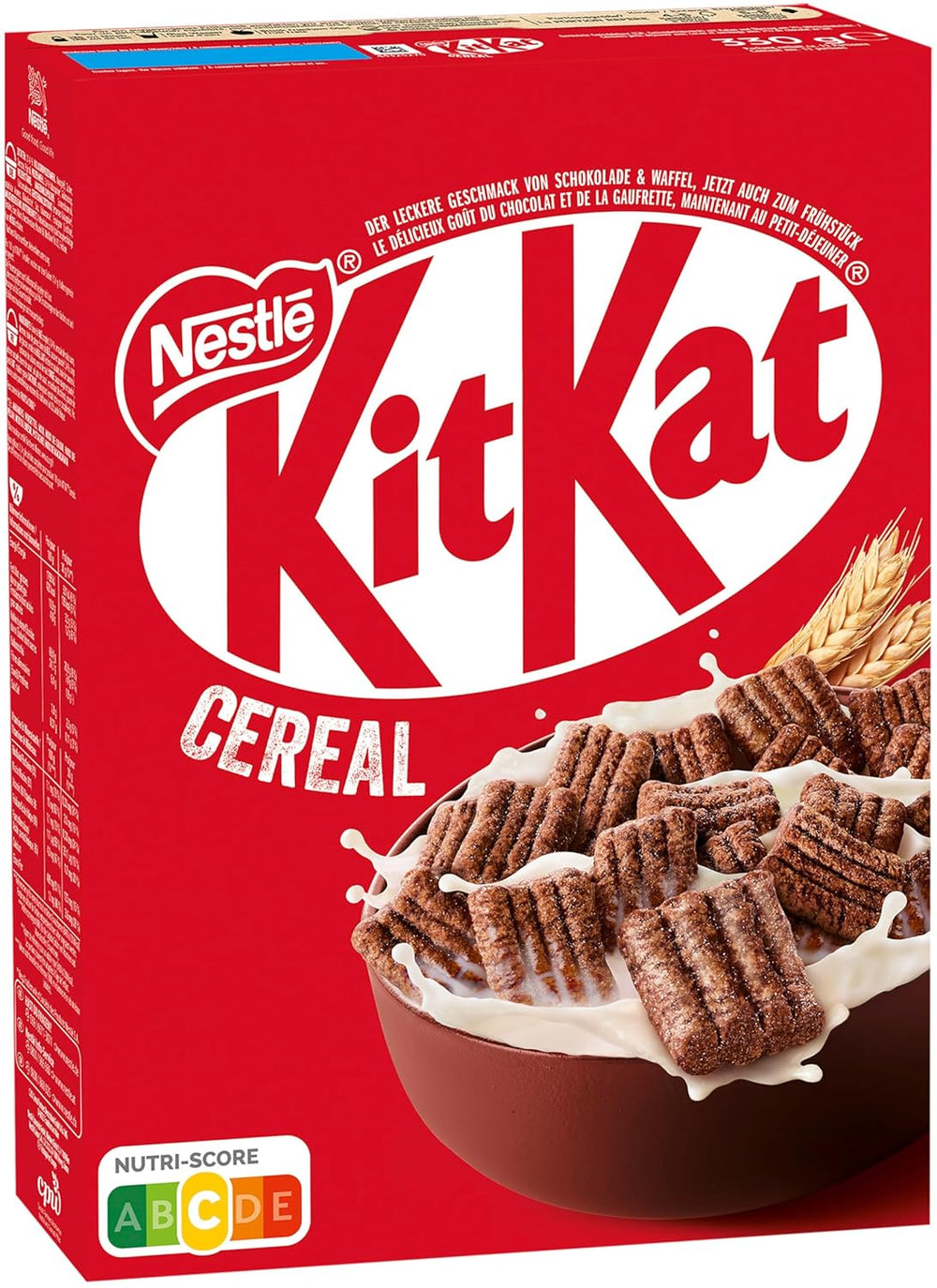 Nestlé Cereal, croccanti cereali da colazione con tipico wafer e delizioso cioccolato, 1 confezione (1 x 330 g)