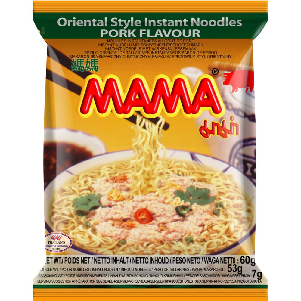 MAMA - Noodles Istantanei con Pollo - Confezione multipla (30 X 55 GR)